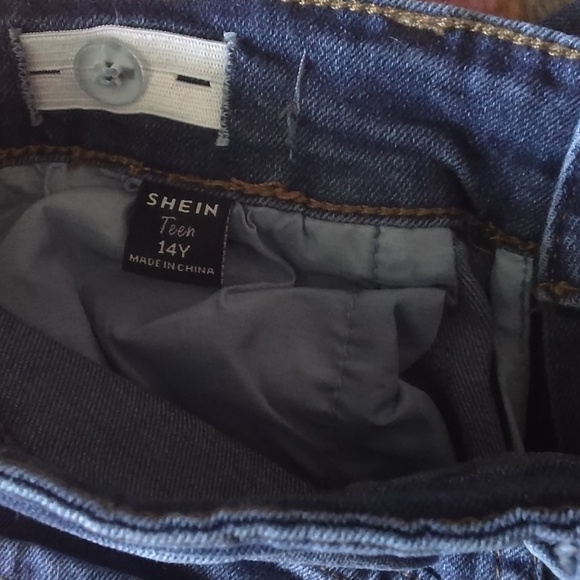 Denim blue jeans with embossed stars, Teen 14 y - Picture 4 of 4